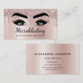 Microblading Eyebrows Brows Glitter Roos Gold Pink Visitekaartje