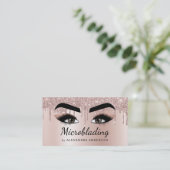 Microblading Eyebrows Brows Glitter Roos Gold Pink Visitekaartje