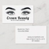 Microblading Eyebrows & Eyelashes Salon Visitekaartje (Voorkant / Achterkant)