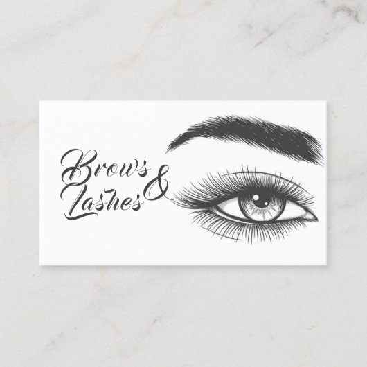 Microblading, Eyebrows, Lashes, Permanente Makeup Visitekaartje (Voorkant)
