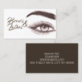 Microblading, Eyebrows, Lashes, Permanente Makeup Visitekaartje (Voorkant / Achterkant)