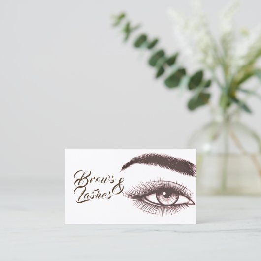 Microblading, Eyebrows, Lashes, Permanente Makeup Visitekaartje (Staand voorkant)