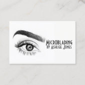 Microblading Eyebrows & Lashes Salon Visitekaartje (Voorkant)