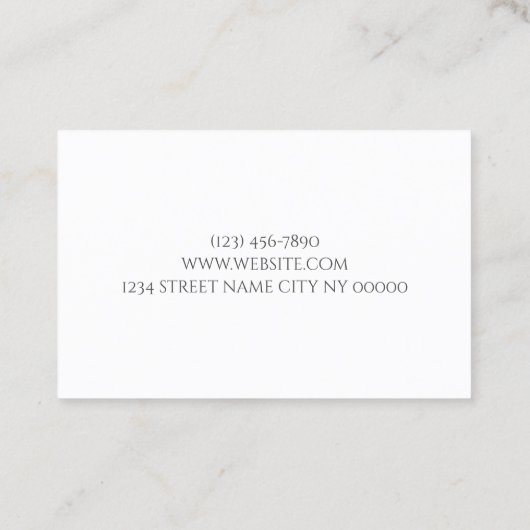 Microblading Eyebrows & Lashes Salon Visitekaartje (Achterkant)