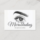 Microblading Eyebrows & Lashes Salon Visitekaartje (Voorkant)
