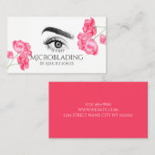 Microblading Eyebrows & Lashes Visitekaartje (Voorkant / Achterkant)