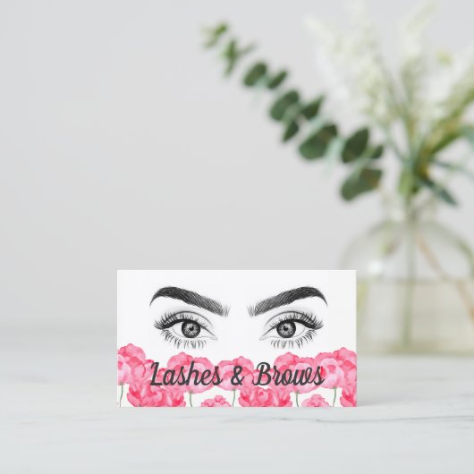 Microblading Eyebrows & Lashes Visitekaartje (Staand voorkant)