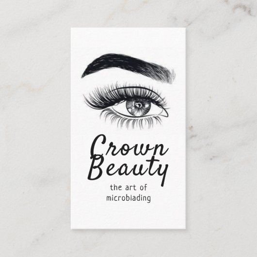 Microblading , Eyebrows,  Permanent Makeup Visitekaartje (Voorkant)