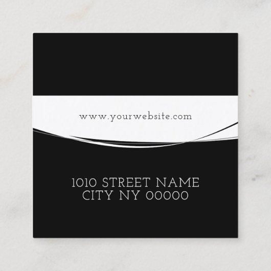 Microblading, Eyebrows, Tattoo, Permanente Makeup Vierkante Visitekaartje (Achterkant)