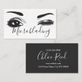 Microblading, Eyebrows, Tattoo, Permanente Makeup Visitekaartje (Voorkant / Achterkant)