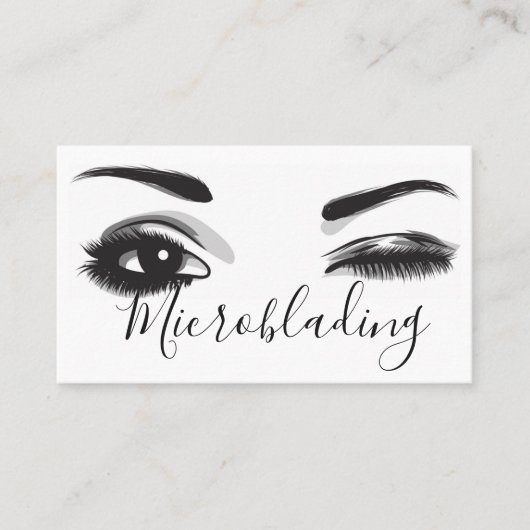 Microblading, Eyebrows, Tattoo, Permanente Makeup Visitekaartje (Voorkant)