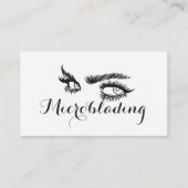 Microblading, Eyebrows, Tattoo, Permanente Makeup Visitekaartje (Voorkant)