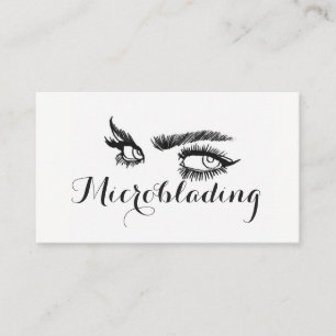 Microblading, Eyebrows, Tattoo, Permanente Makeup Visitekaartje