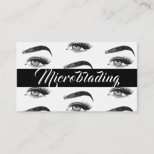 Microblading, Eyebrows, Tattoo, Permanente Makeup Visitekaartje