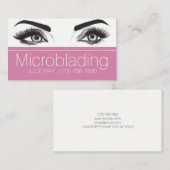 Microblading, Eyebrows, Tattoo, Permanente Makeup Visitekaartje (Voorkant / Achterkant)