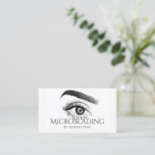 Microblading, Eyebrows, Tattoo, Permanente Makeup Visitekaartje (Staand voorkant)