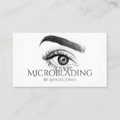 Microblading, Eyebrows, Tattoo, Permanente Makeup Visitekaartje (Voorkant)