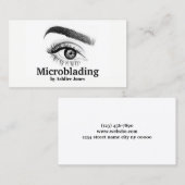 Microblading, Eyebrows, Tattoo, Permanente Makeup Visitekaartje (Voorkant / Achterkant)