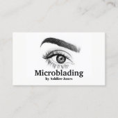 Microblading, Eyebrows, Tattoo, Permanente Makeup Visitekaartje (Voorkant)