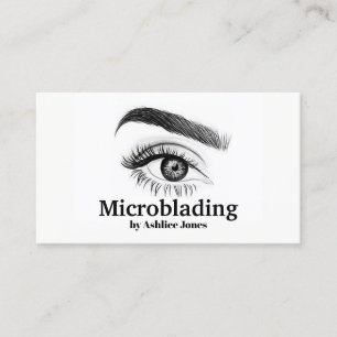 Microblading, Eyebrows, Tattoo, Permanente Makeup Visitekaartje