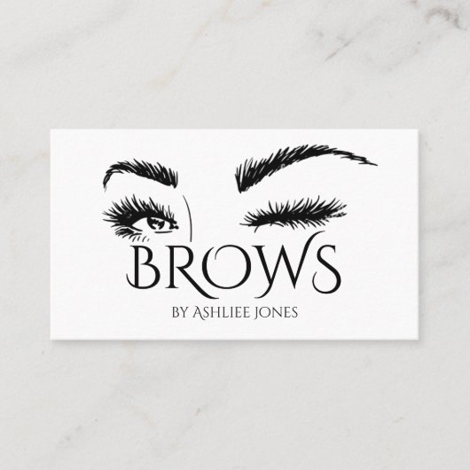 Microblading, Eyebrows, Tattoo, Permanente Makeup  Visitekaartje (Voorkant)