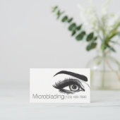 Microblading, Eyebrows, Tattoo, Permanente Makeup Visitekaartje (Staand voorkant)