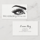 Microblading, Eyebrows, Tattoo, Permanente Makeup Visitekaartje (Voorkant / Achterkant)