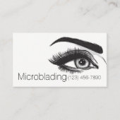 Microblading, Eyebrows, Tattoo, Permanente Makeup Visitekaartje (Voorkant)