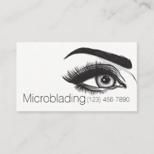 Microblading, Eyebrows, Tattoo, Permanente Makeup Visitekaartje