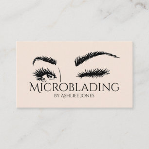 Microblading, Eyebrows, Tattoo, Permanente Makeup Visitekaartje