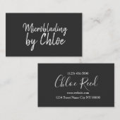 Microblading, Eyebrows, Tattoo, Permanente Makeup Visitekaartje (Voorkant / Achterkant)