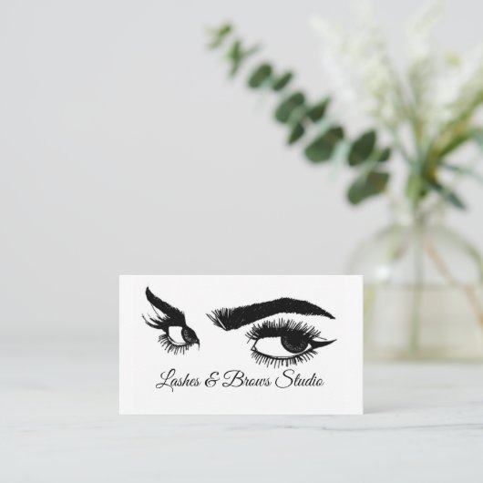 Microblading, Eyebrows, Tattoo, Permanente Makeup Visitekaartje (Staand voorkant)