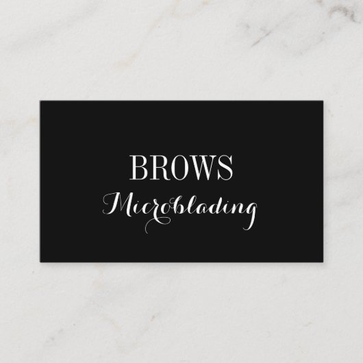 Microblading, Eyebrows, Tattoo, Permanente Makeup Visitekaartje (Voorkant)