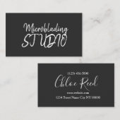 Microblading, Eyebrows, Tattoo, Permanente Makeup Visitekaartje (Voorkant / Achterkant)
