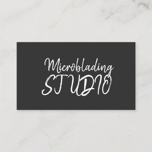 Microblading, Eyebrows, Tattoo, Permanente Makeup Visitekaartje (Voorkant)