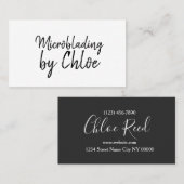 Microblading, Eyebrows, Tattoo, Permanente Makeup Visitekaartje (Voorkant / Achterkant)