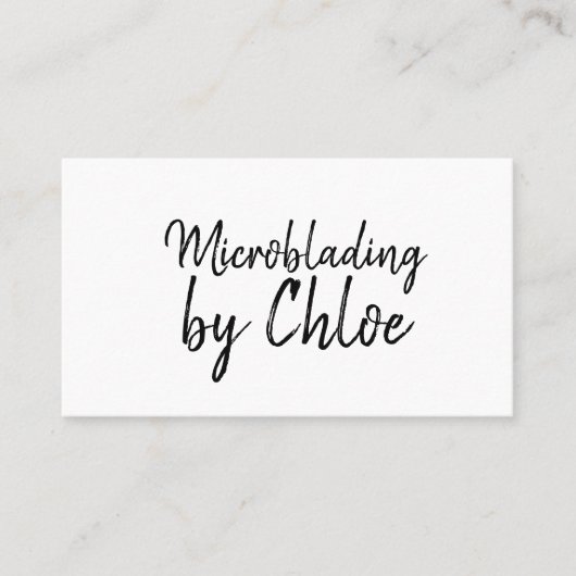 Microblading, Eyebrows, Tattoo, Permanente Makeup Visitekaartje (Voorkant)