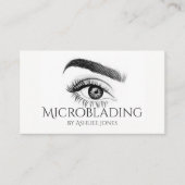 Microblading, Eyebrows, Tattoo, Permanente Makeup Visitekaartje (Voorkant)