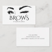 Microblading, Eyebrows, Tattoo, Permanente Makeup Visitekaartje (Voorkant / Achterkant)