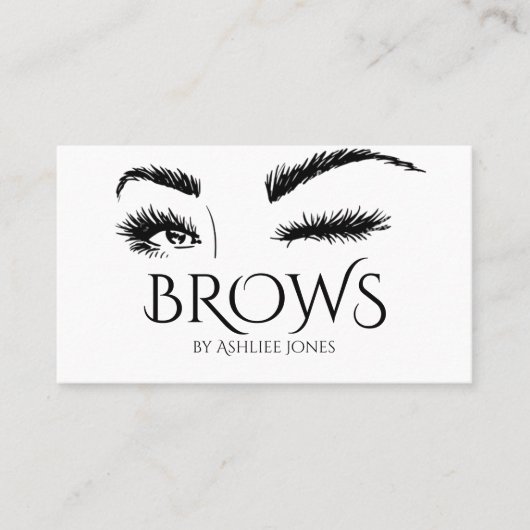 Microblading, Eyebrows, Tattoo, Permanente Makeup Visitekaartje (Voorkant)