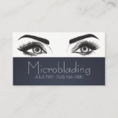 Microblading, Eyebrows, Tattoo, Permanente Makeup Visitekaartje (Voorkant)