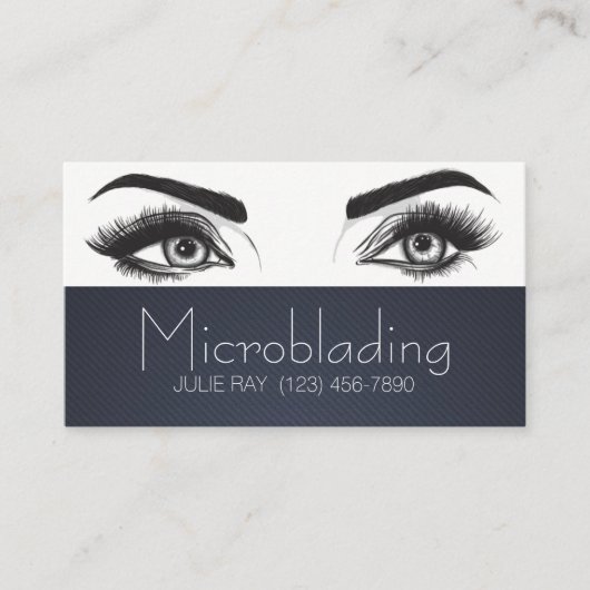 Microblading, Eyebrows, Tattoo, Permanente Makeup Visitekaartje (Voorkant)