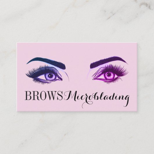 Microblading, Eyebrows, Tattoo, Permanente Makeup Visitekaartje (Voorkant)
