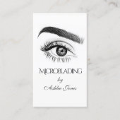 Microblading, Eyebrows, Tattoo, Permanente Makeup Visitekaartje (Voorkant)