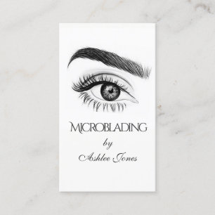 Microblading, Eyebrows, Tattoo, Permanente Makeup Visitekaartje