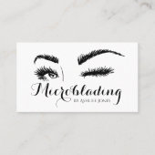Microblading, Eyebrows, Tattoo, Permanente Makeup Visitekaartje (Voorkant)