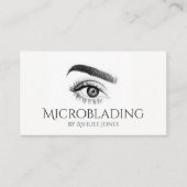 Microblading, Eyebrows, Tattoo, Permanente Makeup Visitekaartje (Voorkant)