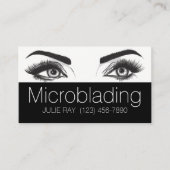 Microblading, Eyebrows, Tattoo, Permanente Makeup Visitekaartje (Voorkant)