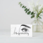 Microblading, Eyebrows, Tattoo, Permanente Makeup Visitekaartje (Staand voorkant)