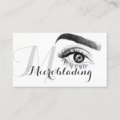 Microblading, Eyebrows, Tattoo, Permanente Makeup Visitekaartje (Voorkant)